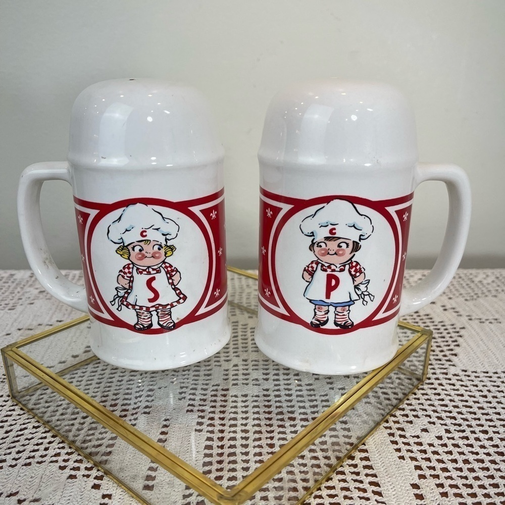 Campbells Salt And Pepper Shakers | Vintage CAMPBELL’s kitchen | Campbells kids